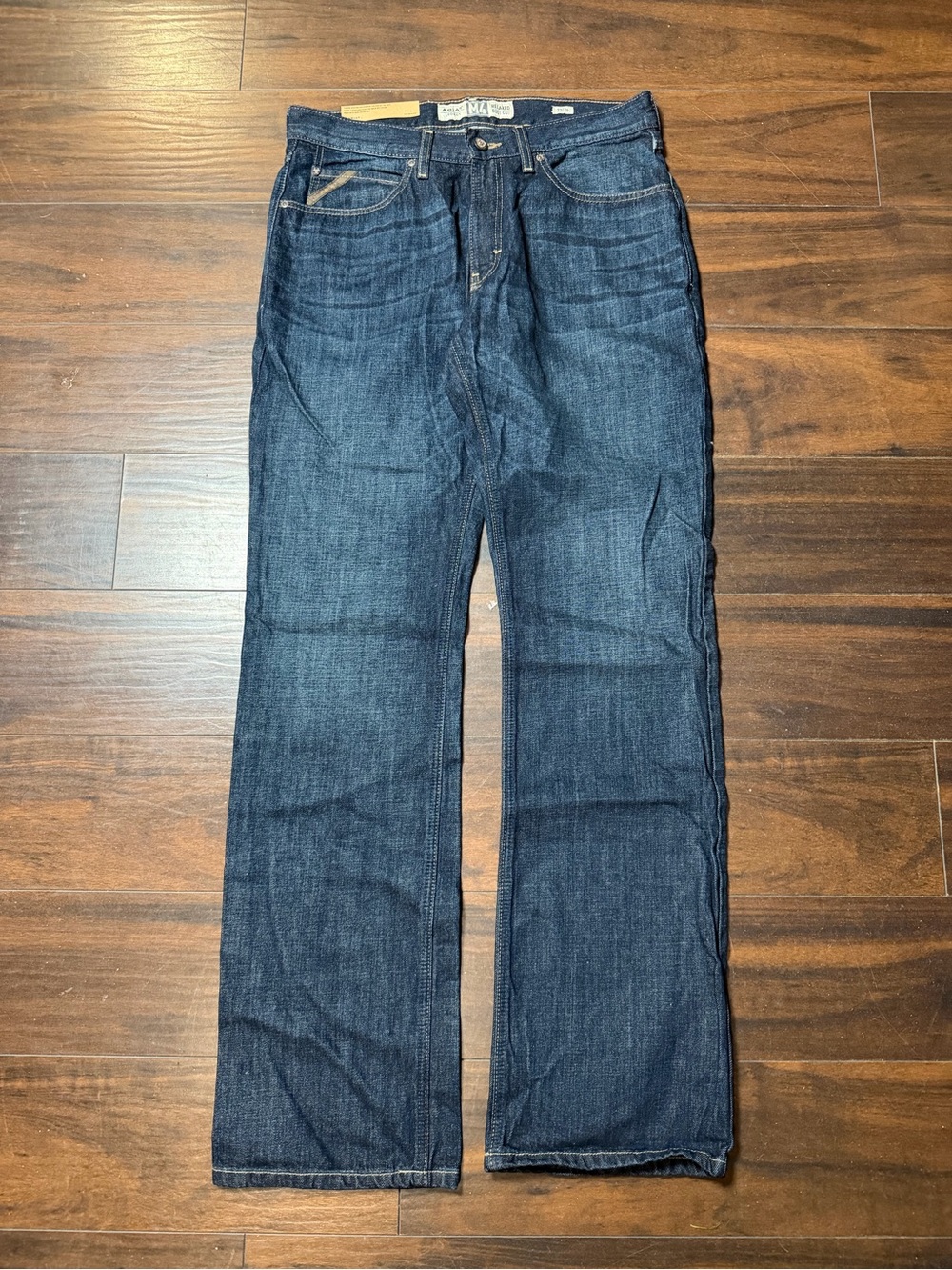 Ariat M4 Legacy Relaxed Boot Cut Jeans Roadhouse Wash 33x36, 11in Rise NWT